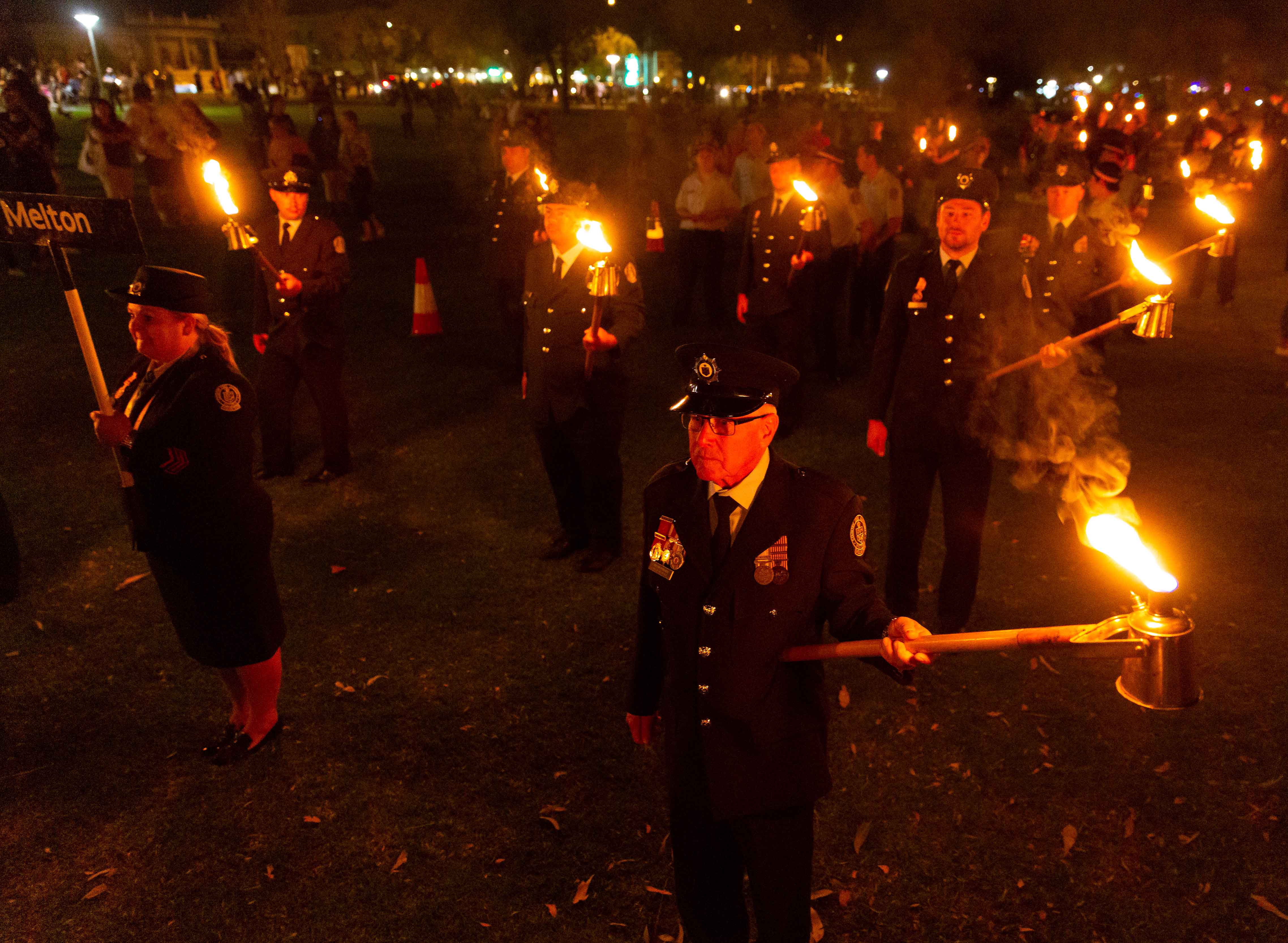 Image of torchlight procession